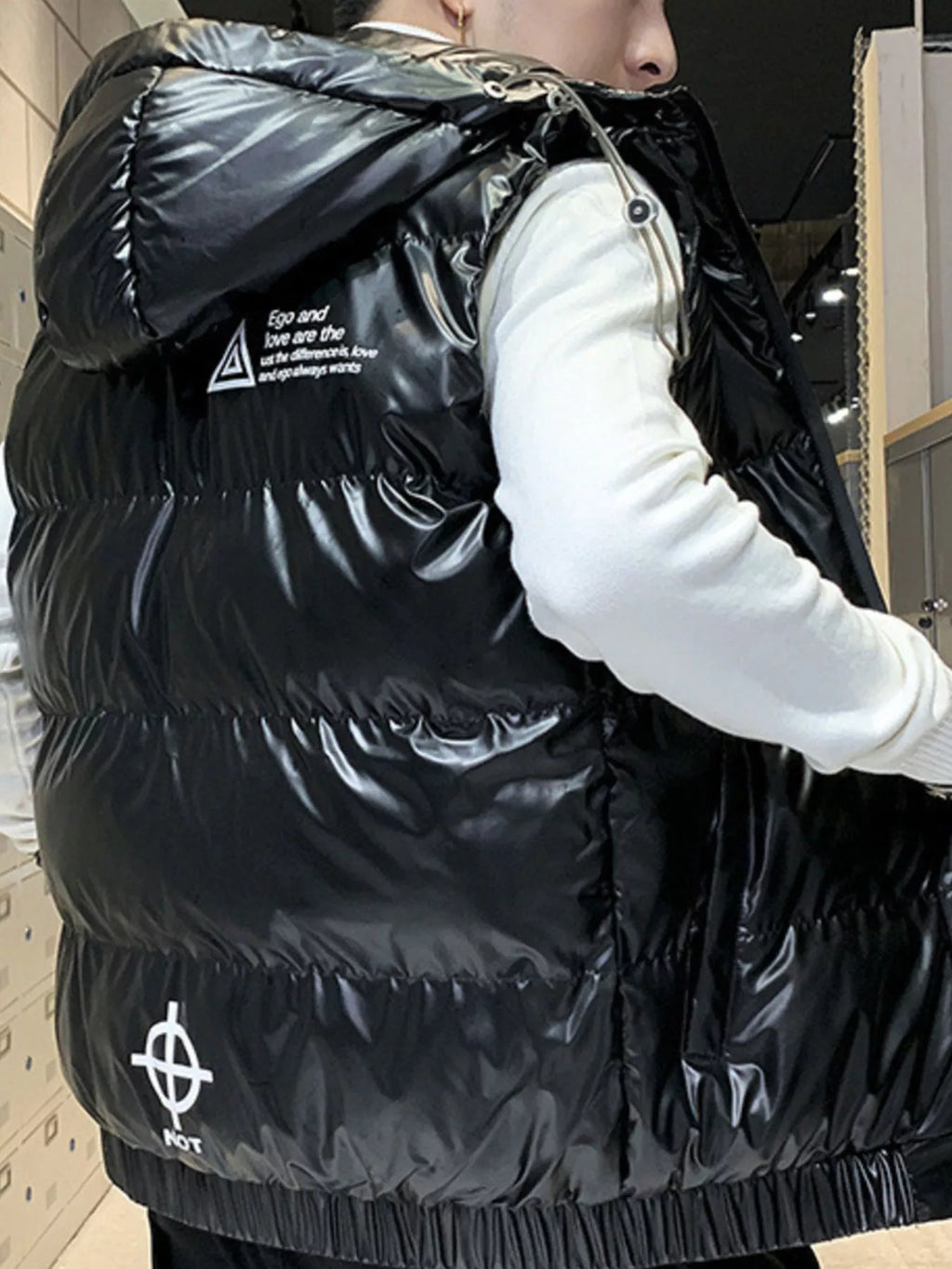 Men's Plus Size Zip Up Puffer Vest