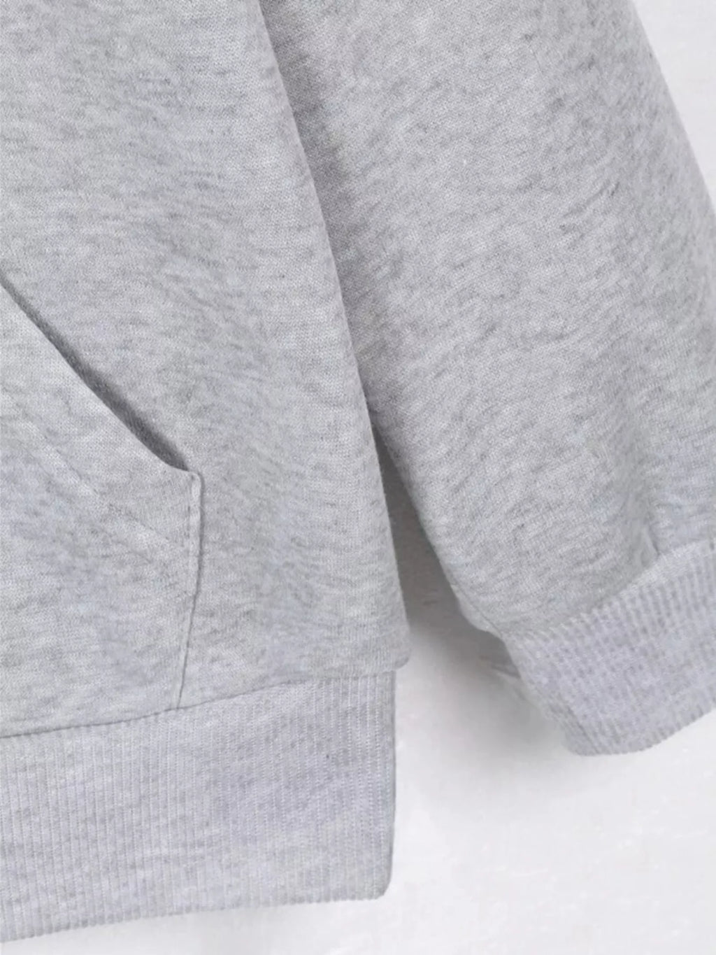 Zip-Up Collar Sweatshirt with Pocket