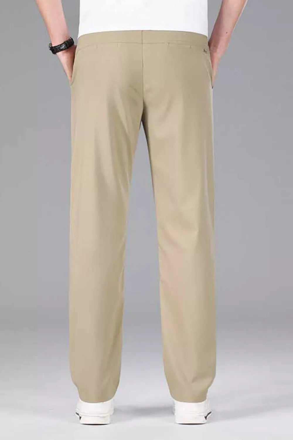 Men's Plus Size Casual Stretch Straight-Leg Pants