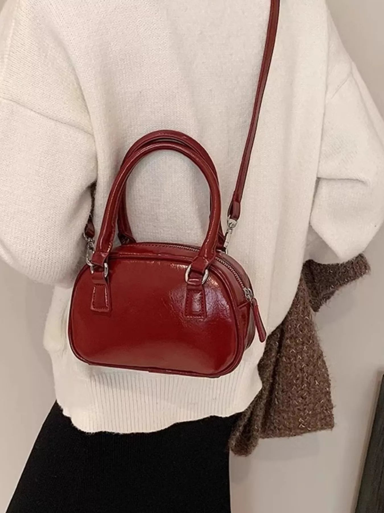 Top Handle Crossbody Bag