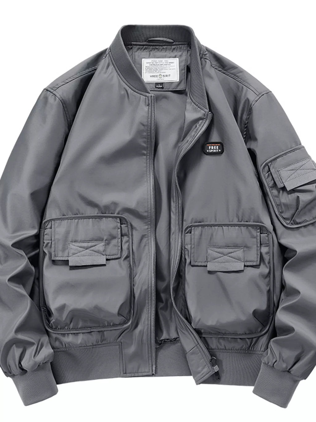 Men's Plus Size Casual Lightweight Bomber Jacket