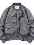 Men's Plus Size Casual Lightweight Bomber Jacket