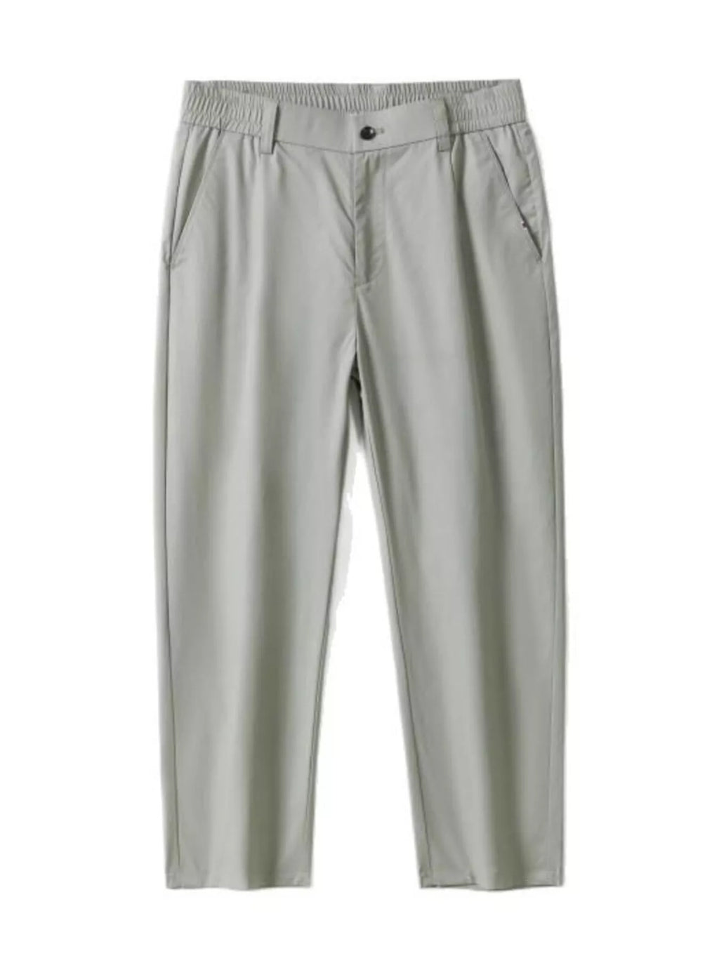 Men's Casual Straight-Leg Cropped Pants