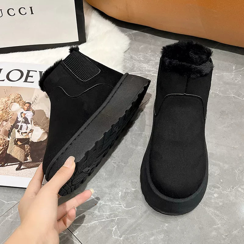 Round Toe Platform Boots
