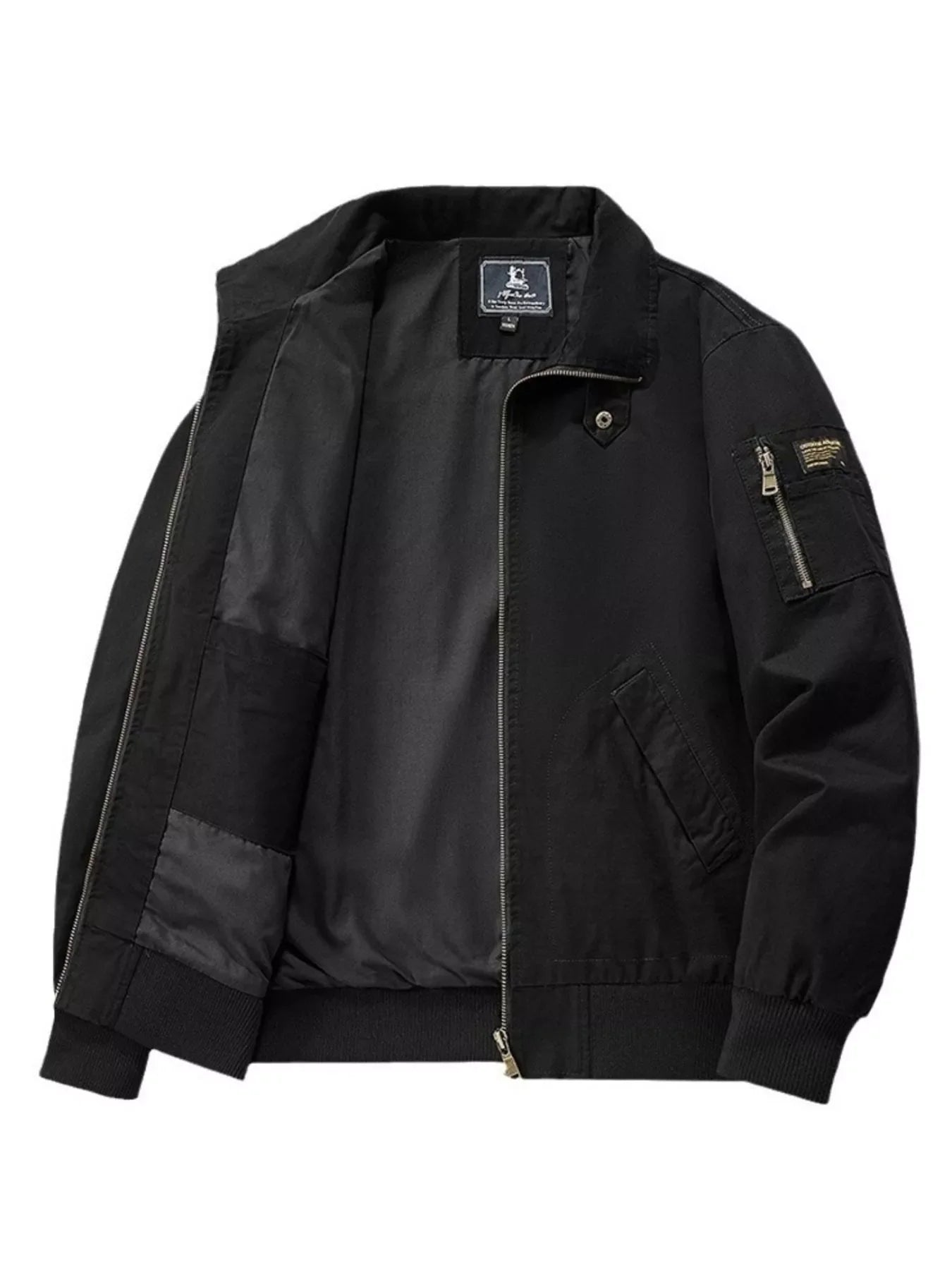 Men's Plus Size Casual Lightweight Bomber Jacket