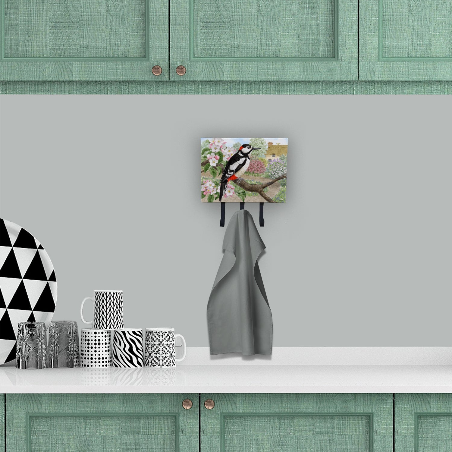 Woodpecker Leash or Key Holder Wall Hooks, Coat Rack Wall Mount, for Hanging Keys, Towels, Aprons, Leashes
