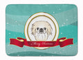 Pekingese Merry Christmas Memory Foam Kitchen Mat Machine Washable Anti-Fatigue Cushion Comfort Bath or Kitchen Rug