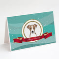 Jack Russell Terrier Merry Christmas Greeting Cards Pack of 8 Blank Cards with Envelopes Whimsical A7 Size 5x7