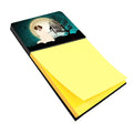 Halloween Scary Moscow Watchdog Watercolor Sticky Note Holder Refillable Dispenser Desk Accessory 3x3 Pad Gift