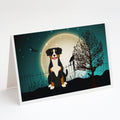 Halloween Scary Entlebucher Greeting Cards Pack of 8 Blank Cards with Envelopes Whimsical A7 Size 5x7