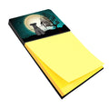 Halloween Scary Miniature Schnauzer Black Watercolor Sticky Note Holder Refillable Dispenser Desk Accessory 3x3 Pad Gift