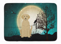 Halloween Scary Yellow Labrador Memory Foam Kitchen Mat Machine Washable Anti-Fatigue Cushion Comfort Bath or Kitchen Rug
