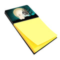 Halloween Scary Bichon Frise Watercolor Sticky Note Holder Refillable Dispenser Desk Accessory 3x3 Pad Gift