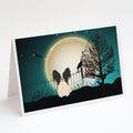 Halloween Scary Papillon Black White Greeting Cards Pack of 8 Blank Cards with Envelopes Whimsical A7 Size 5x7