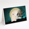Halloween Scary Great Pyrenese Greeting Cards Pack of 8 Blank Cards with Envelopes Whimsical A7 Size 5x7