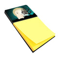 Halloween Scary Great Pyrenese Watercolor Sticky Note Holder Refillable Dispenser Desk Accessory 3x3 Pad Gift