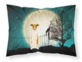 Halloween Scary Whippet Standard Pillowcase Lightweight Super Soft Easy Care Decorative Artwork Pillowcase, Standard