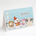 Merry Christmas Carolers Lowchen Greeting Cards Pack of 8 Blank Cards with Envelopes Whimsical A7 Size 5x7
