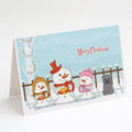 Merry Christmas Carolers Glen of Imal Grey Greeting Cards Pack of 8 Blank Cards with Envelopes Whimsical A7 Size 5x7