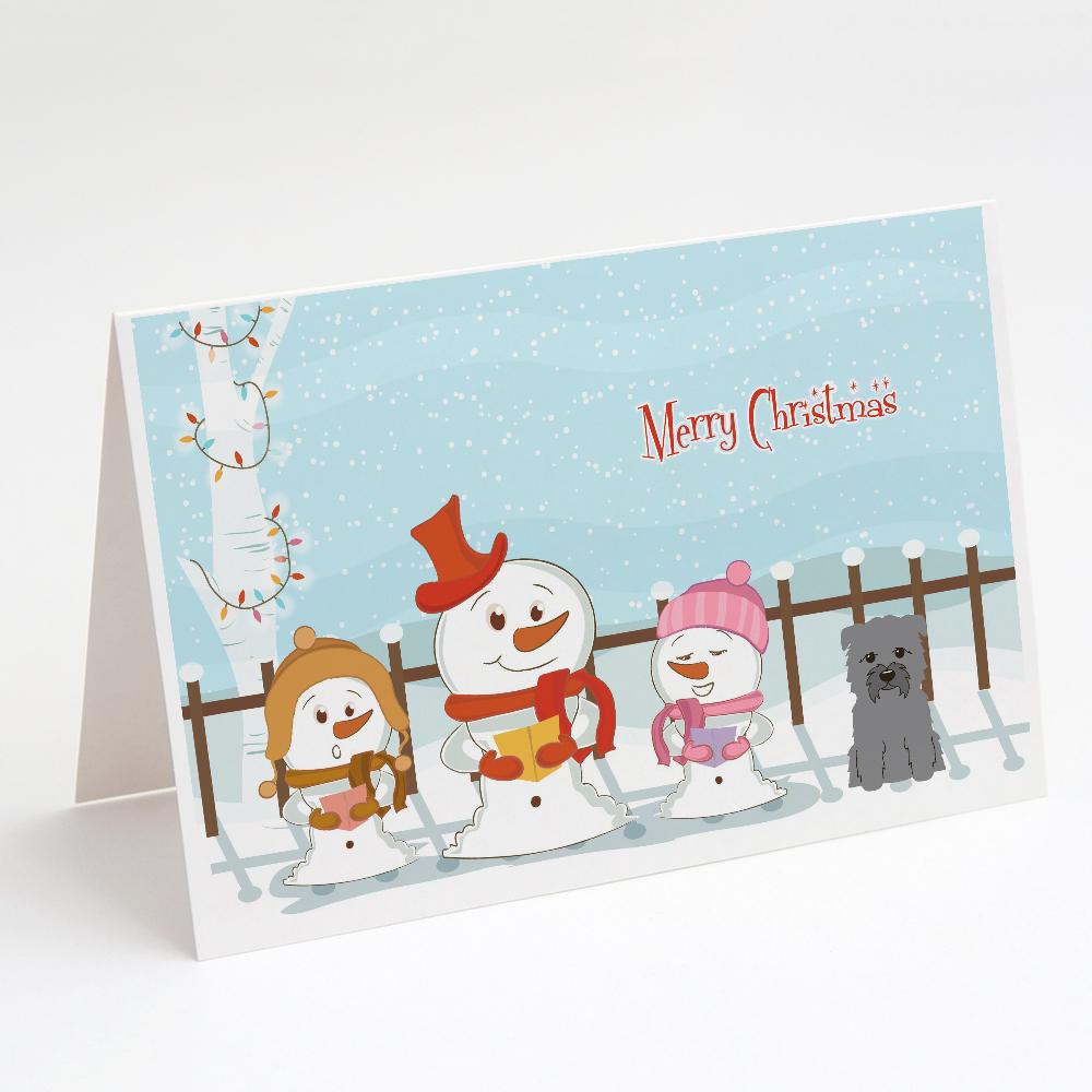 Merry Christmas Carolers Glen of Imal Grey Greeting Cards Pack of 8 Blank Cards with Envelopes Whimsical A7 Size 5x7