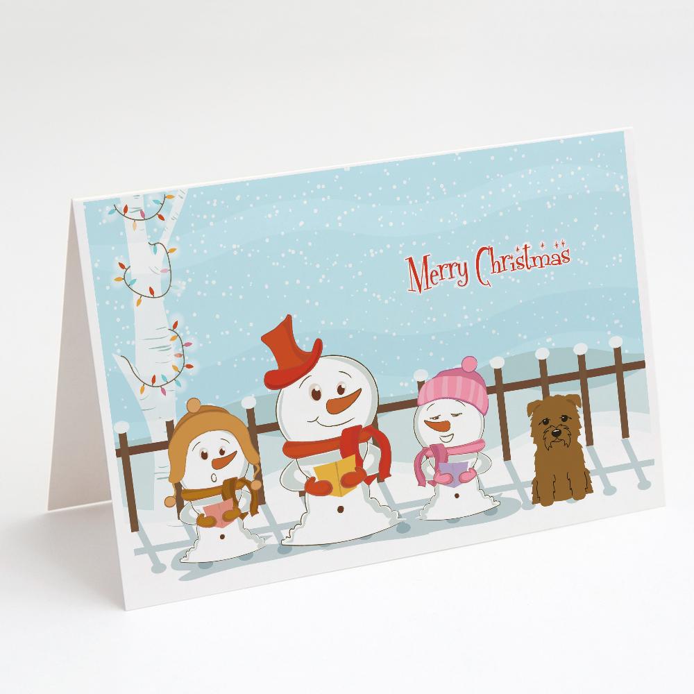 Merry Christmas Carolers Glen of Imal Tan Greeting Cards Pack of 8 Blank Cards with Envelopes Whimsical A7 Size 5x7