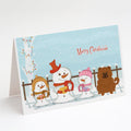 Merry Christmas Carolers Chow Chow Red Greeting Cards Pack of 8 Blank Cards with Envelopes Whimsical A7 Size 5x7