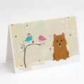 Christmas Presents between Friends Norwich Terrier Greeting Cards Pack of 8 Blank Cards with Envelopes Whimsical A7 Size 5x7