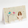 Christmas Presents between Friends Basset Hound Greeting Cards Pack of 8 Blank Cards with Envelopes Whimsical A7 Size 5x7