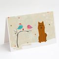 Christmas Presents between Friends Karelian Bear Dog Greeting Cards Pack of 8 Blank Cards with Envelopes Whimsical A7 Size 5x7