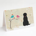 Christmas Presents between Friends Black Russian Terrier Greeting Cards Pack of 8 Blank Cards with Envelopes Whimsical A7 Size 5x7