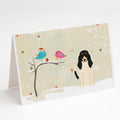 Christmas Presents between Friends Swiss Hound Greeting Cards Pack of 8 Blank Cards with Envelopes Whimsical A7 Size 5x7