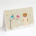 Christmas Presents between Friends Central Asian Shepherd Dog Greeting Cards Pack of 8 Blank Cards with Envelopes Whimsical A7 Size 5x7