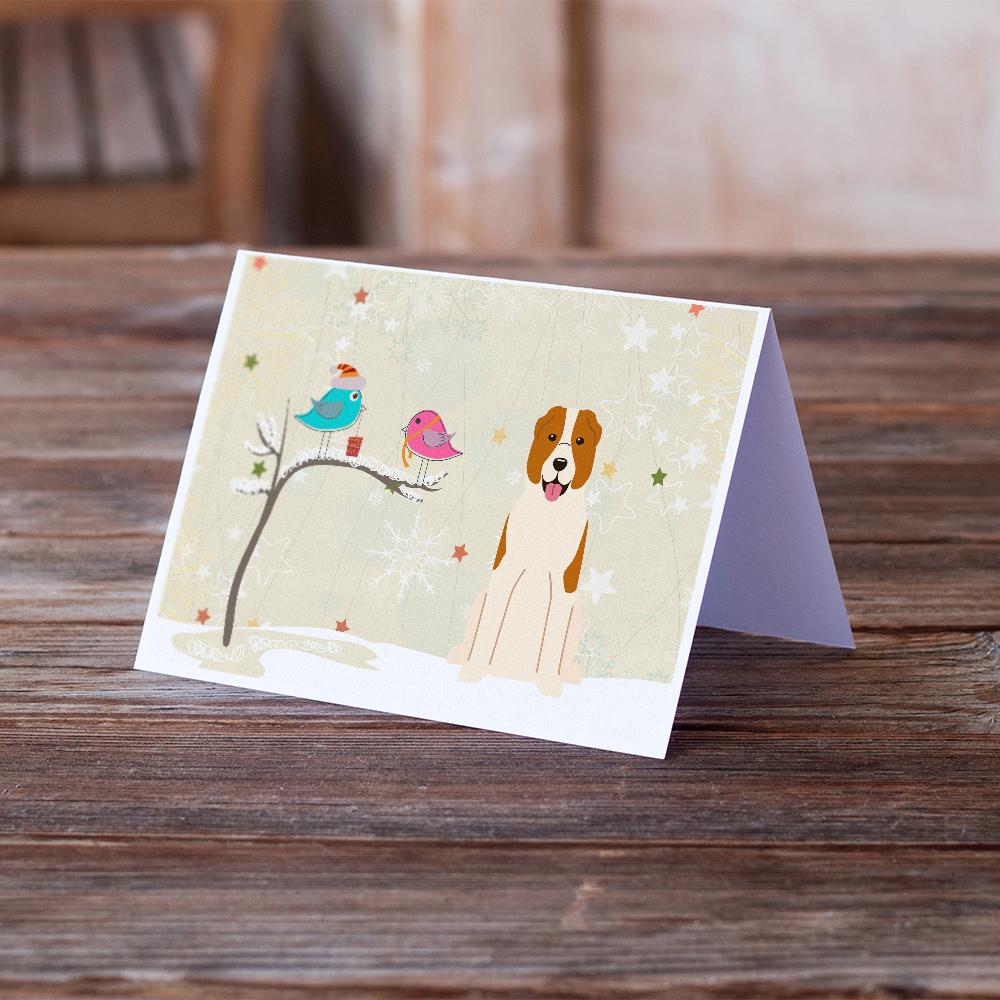 Christmas Presents between Friends Central Asian Shepherd Dog Greeting Cards Pack of 8 Blank Cards with Envelopes Whimsical A7 Size 5x7
