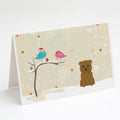 Christmas Presents between Friends Glen of Imal - Tan Greeting Cards Pack of 8 Blank Cards with Envelopes Whimsical A7 Size 5x7