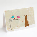 Christmas Presents between Friends Irish Terrier Greeting Cards Pack of 8 Blank Cards with Envelopes Whimsical A7 Size 5x7