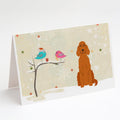 Christmas Presents between Friends Irish Setter Greeting Cards Pack of 8 Blank Cards with Envelopes Whimsical A7 Size 5x7