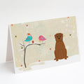 Christmas Presents between Friends Dogue de Bourdeaux Greeting Cards Pack of 8 Blank Cards with Envelopes Whimsical A7 Size 5x7