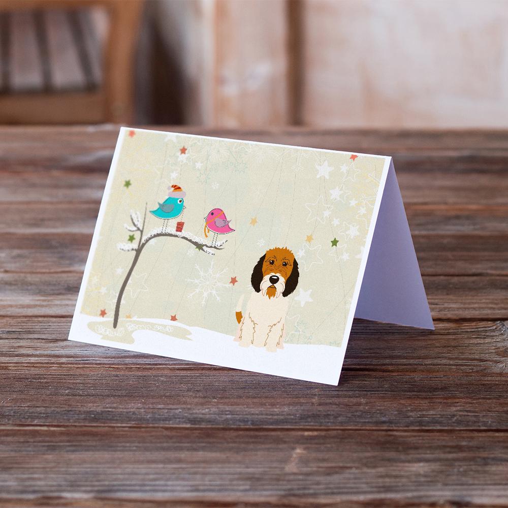 Christmas Presents between Friends Petit Basset Griffon Vendeen Greeting Cards Pack of 8 Blank Cards with Envelopes Whimsical A7 Size 5x7