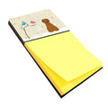 Christmas Presents between Friends Briard - Brown Watercolor Sticky Note Holder Refillable Dispenser Desk Accessory 3x3 Pad Gift