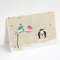Christmas Presents between Friends Shih Tzu - Black and White Greeting Cards Pack of 8 Blank Cards with Envelopes Whimsical A7 Size 5x7