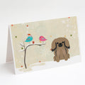 Christmas Presents between Friends Pekingese - Tan Greeting Cards Pack of 8 Blank Cards with Envelopes Whimsical A7 Size 5x7