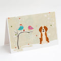 Christmas Presents between Friends English Foxhound Greeting Cards Pack of 8 Blank Cards with Envelopes Whimsical A7 Size 5x7