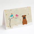 Christmas Presents between Friends Chinese Chongqing Dog Greeting Cards Pack of 8 Blank Cards with Envelopes Whimsical A7 Size 5x7