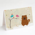 Christmas Presents between Friends Chow Chow - Red Greeting Cards Pack of 8 Blank Cards with Envelopes Whimsical A7 Size 5x7