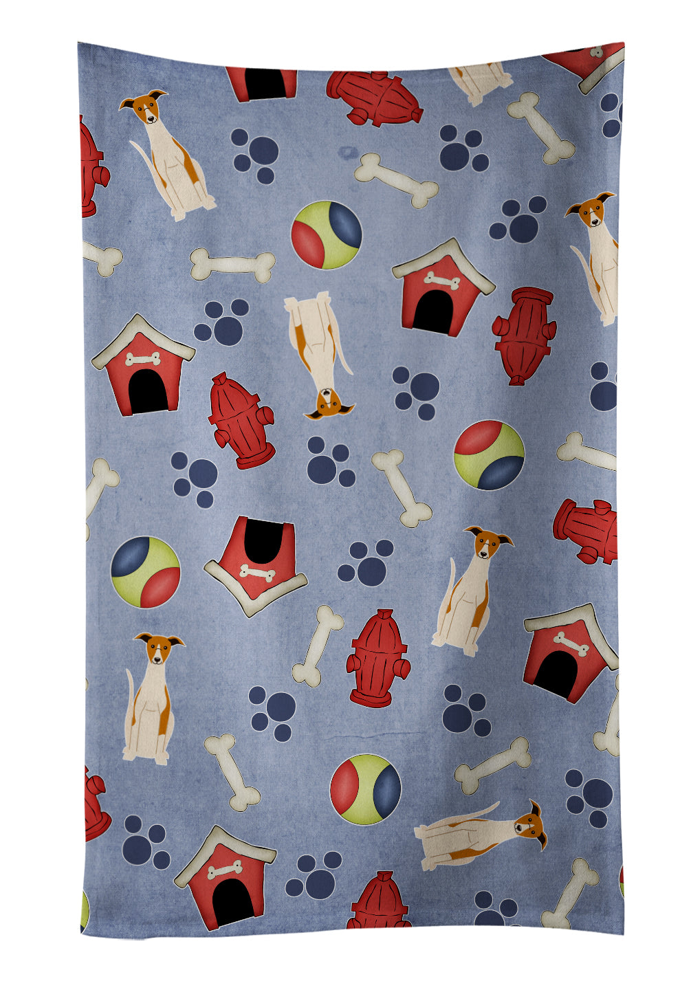 Dog House Collection Whippet Kitchen Towel Velour Plush Front and Cotton Loop Back Machine Washable