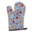 Dog House Collection English Bulldog Red White Oven Mitt Heat Resistant Thick Oven Mitt for Hot Pans and Oven, Kitchen Mitt Protect Hands, Cooking Baking Glove