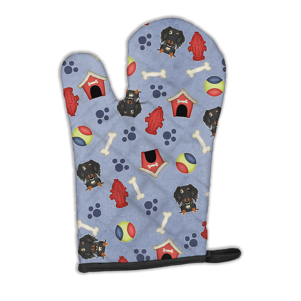 Dog House Collection Wire Haired Dachshund Dapple Oven Mitt Heat Resistant Thick Oven Mitt for Hot Pans and Oven, Kitchen Mitt Protect Hands, Cooking Baking Glove