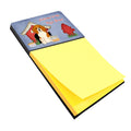 Dog House Collection Beagle Tricolor Watercolor Sticky Note Holder Refillable Dispenser Desk Accessory 3x3 Pad Gift