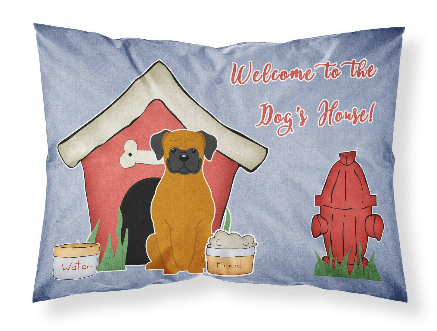 Dog House Collection Fawn Boxer Standard Pillowcase Lightweight Super Soft Easy Care Decorative Artwork Pillowcase, Standard