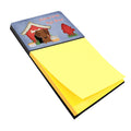 Dog House Collection Dachshund Red Brown Watercolor Sticky Note Holder Refillable Dispenser Desk Accessory 3x3 Pad Gift